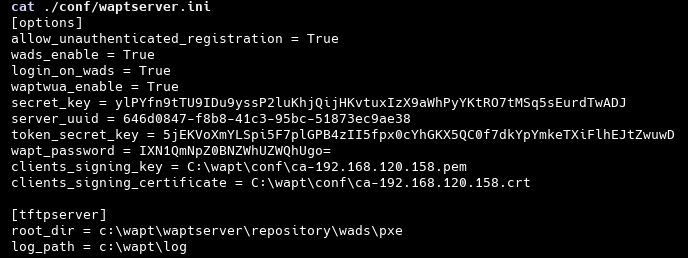 Содержимое файла waptserver.ini