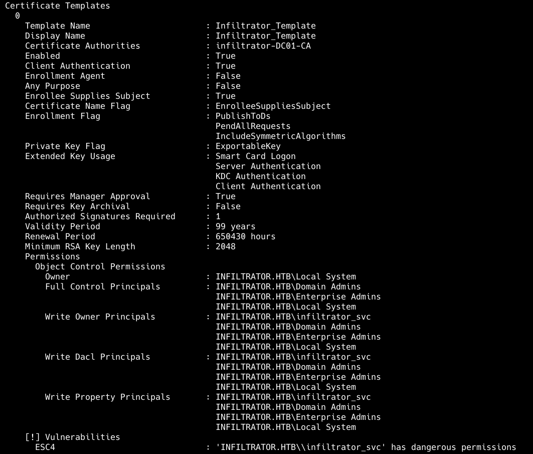 Шаблон сертификата Infiltrator_Template