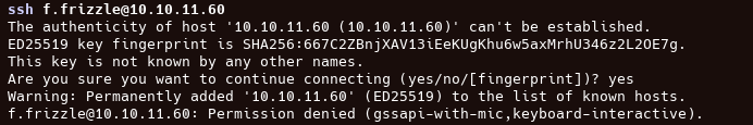 Ошибка подключения по SSH