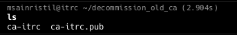 Содержимое каталога decommission_old_ca