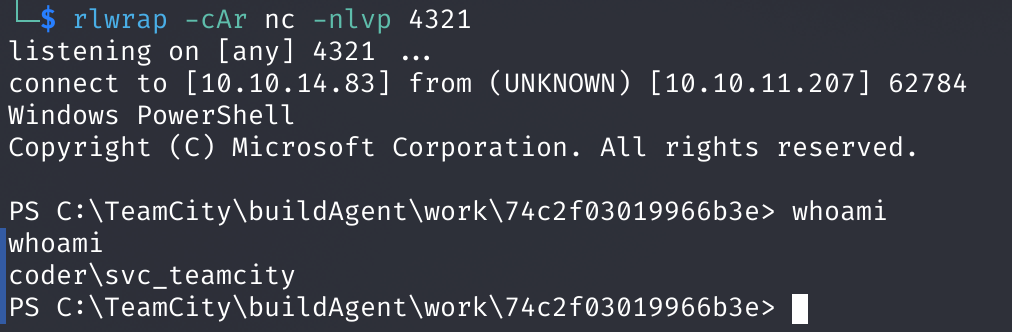 Сессия пользователя coder