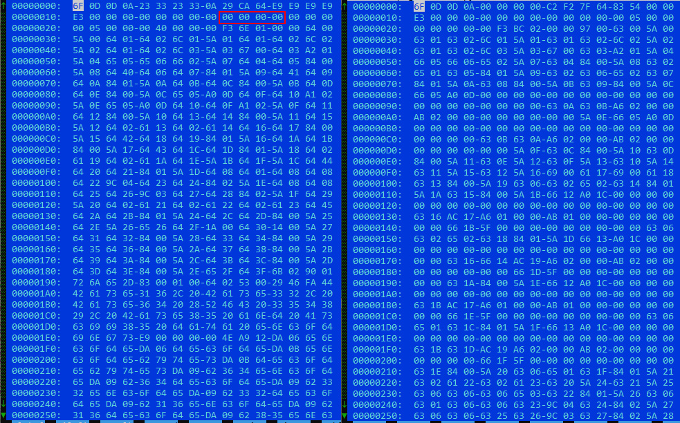 Слева — обычный base64.pyc, справа — расшифрованный