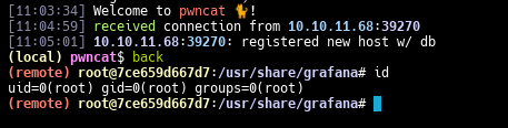 Сессия пользователя root Сессия пользователя root